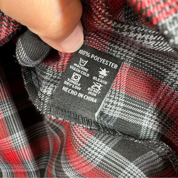 Dixxon Flannel Co x Club Tattoo Women’s Limited Edition Flannel Shirt Medium - Picture 8 of 8